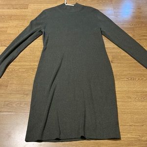 Gap Olive Green Ribbed Sweater Dress- XL
